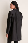 Black Dupioni Patton Coat