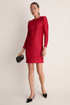 Red Plisse Holly Dress