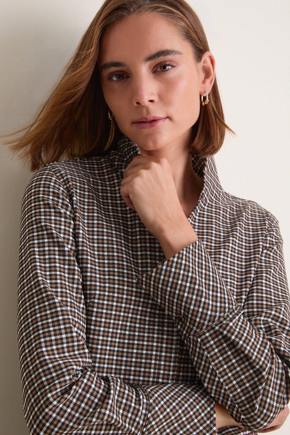 Foxhall Check Bessette Mini Dress