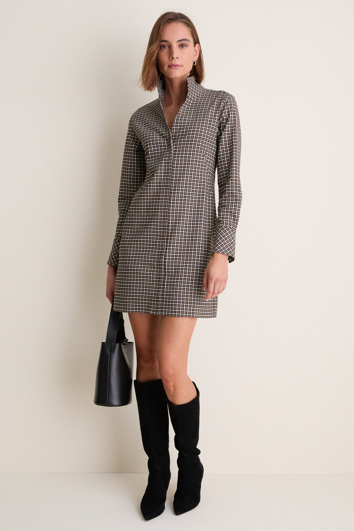 Foxhall Check Bessette Mini Dress