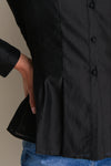 Black Tencel Organza Marella Blouse