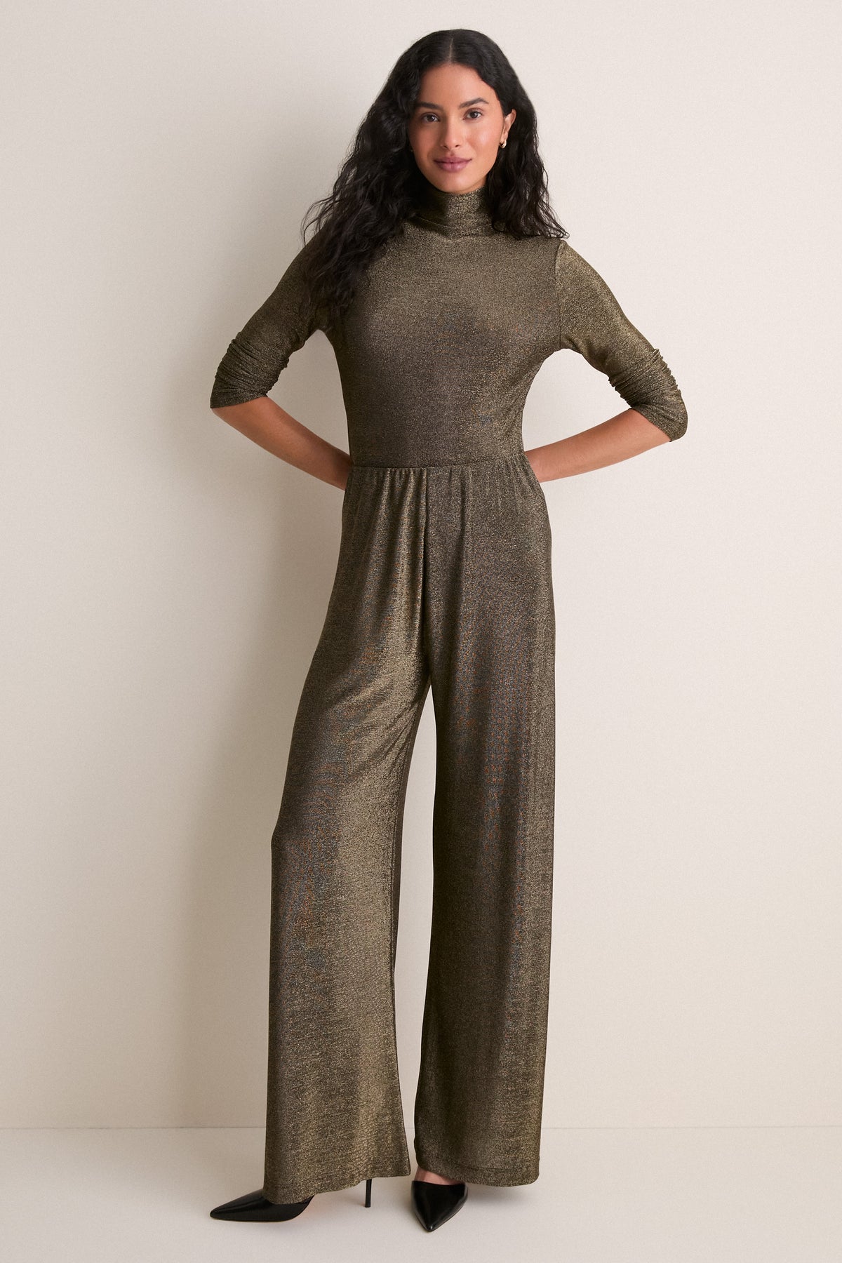Gold Metallic Deja Pants