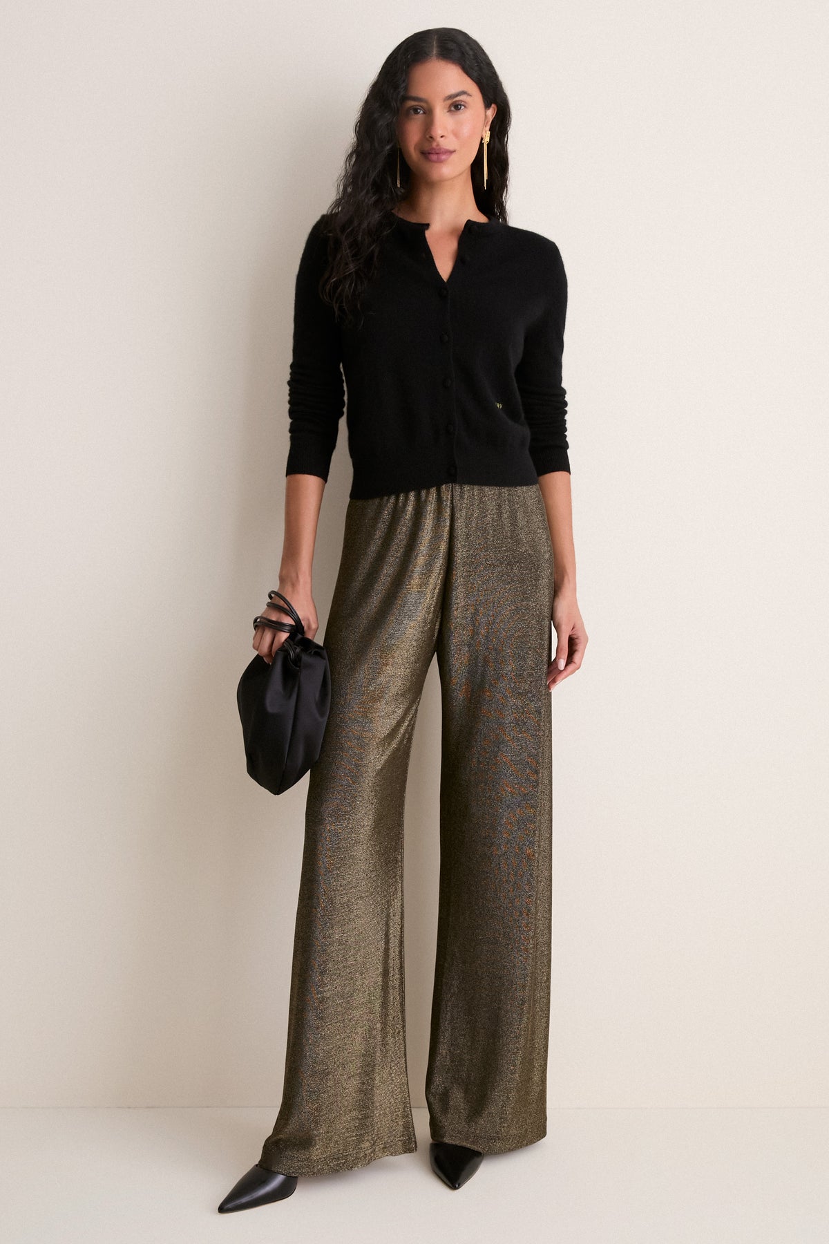 Gold Metallic Deja Pants