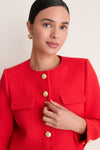 Red Tweed Jennings Jacket