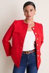 Red Tweed Jennings Jacket