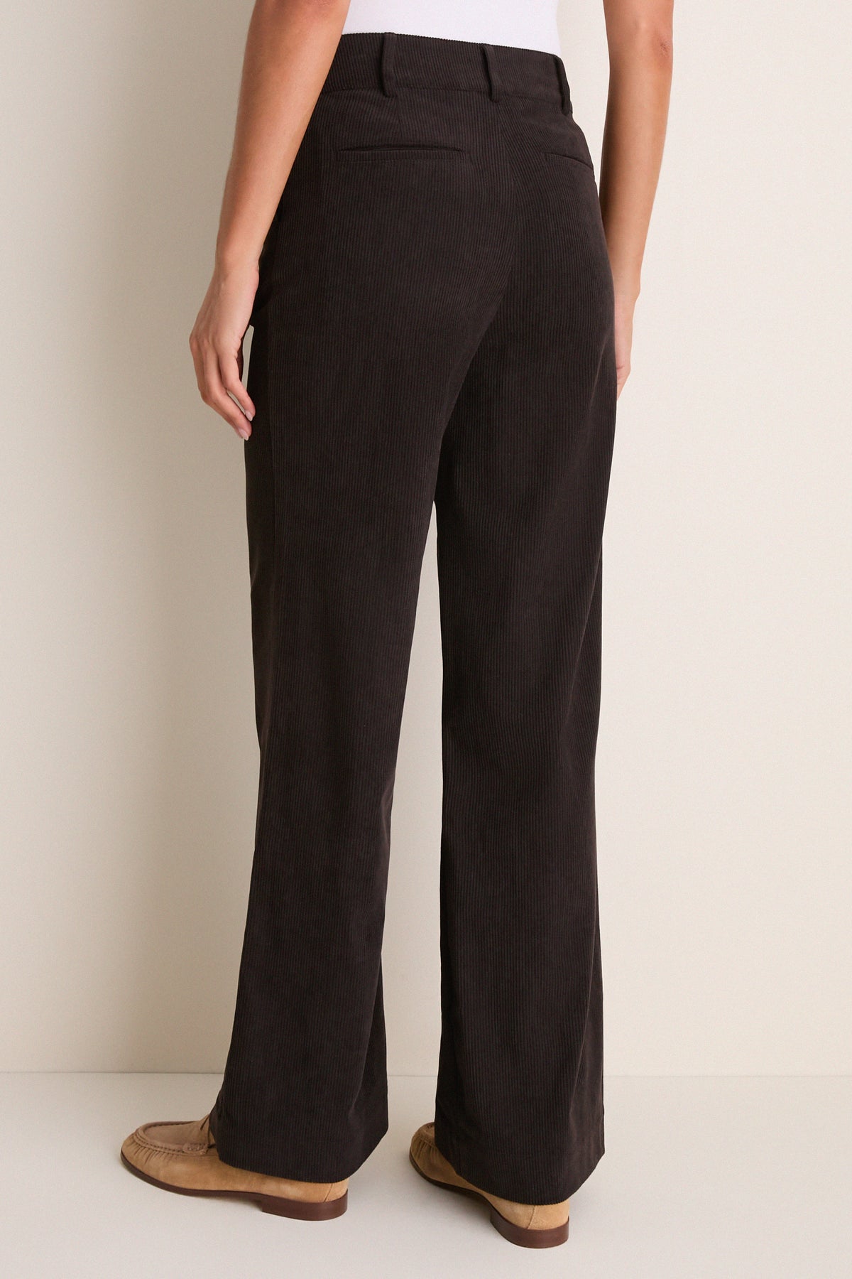 Dark Chocolate Brown Wide Wale Corduroy Hunter Pants