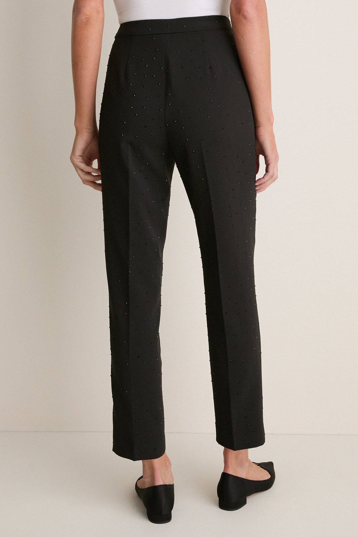 Black Embellished Audrey Pant