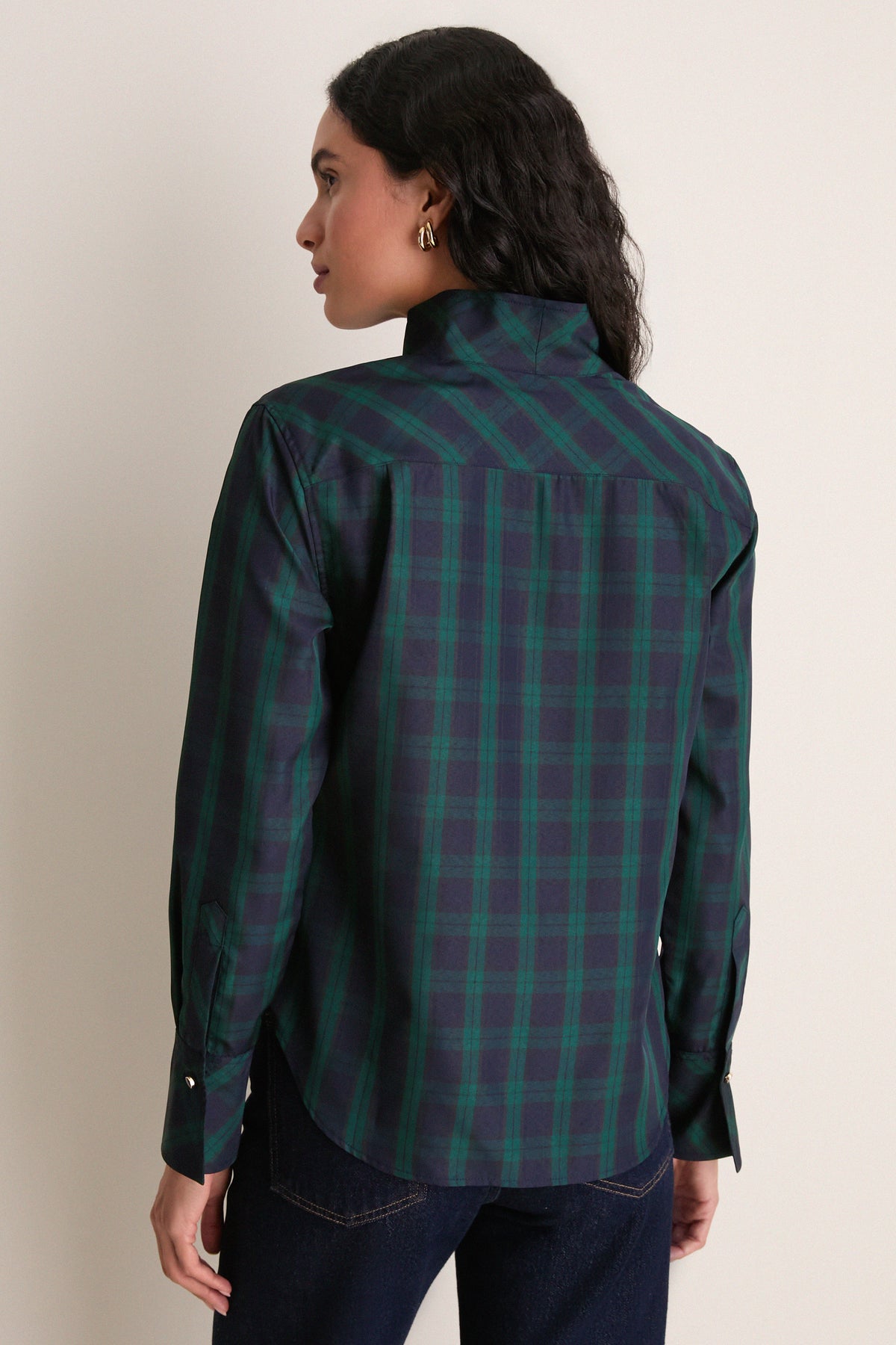 Blackwatch Taffeta Bessette Button Down
