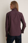 Embellished Festive Plaid Cotton Bessette Button Down