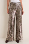 Leopard Sequin Tatum Pants