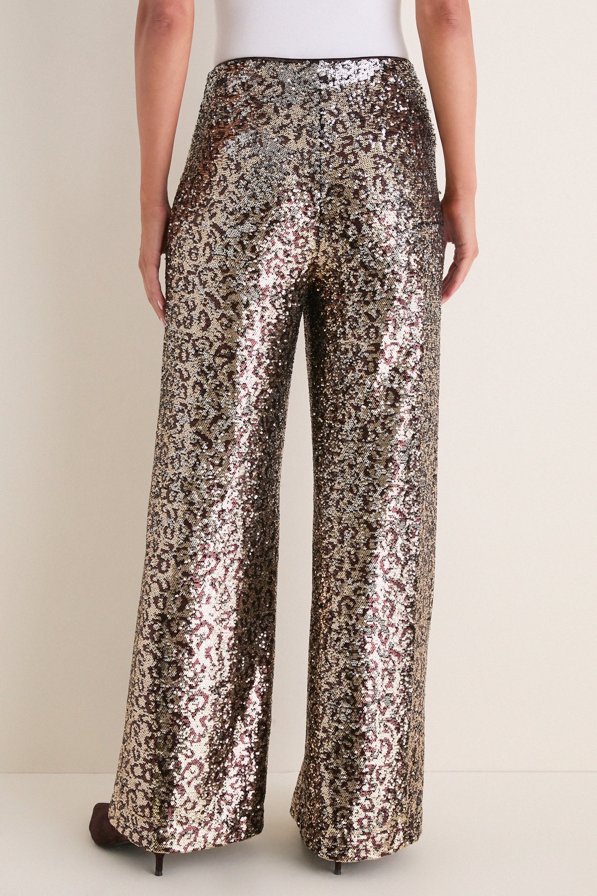 Leopard Sequin Tatum Pants