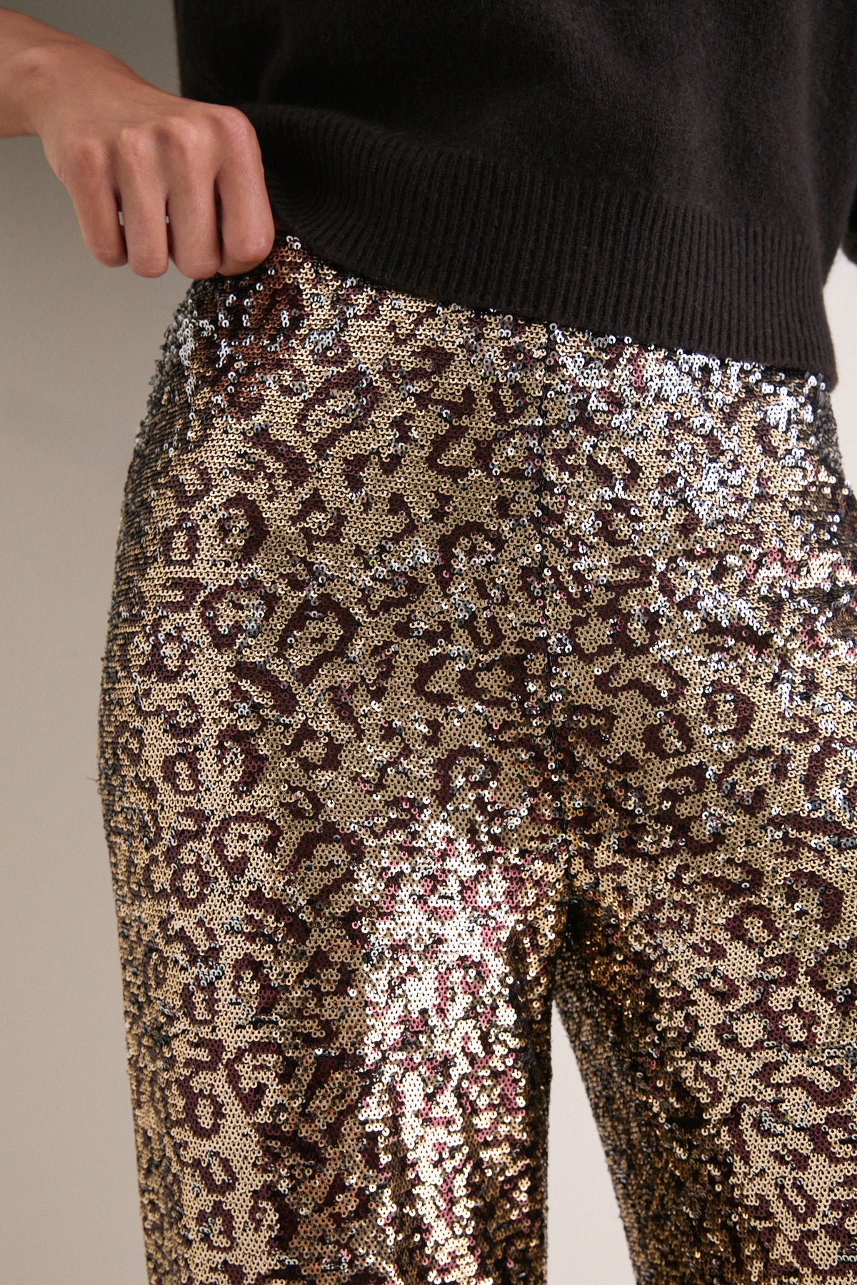 Leopard Sequin Tatum Pants