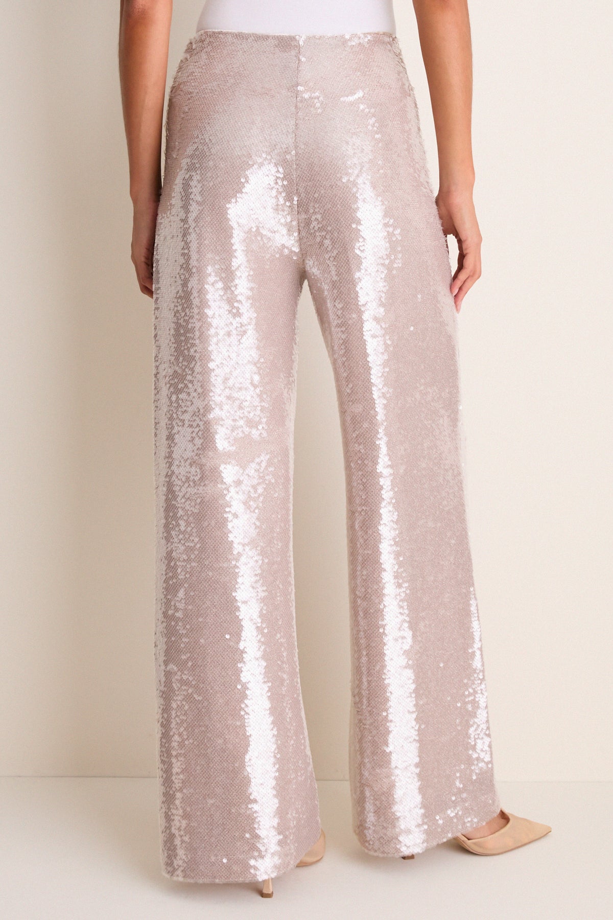 Champagne Sequin Tatum Pants
