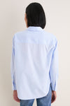 French Blue Cotton Broadcloth Nadine Button Down