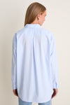 Blue Broadcloth Chandler Boyfriend Button Down