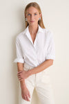 White Classic Cotton Nadine Button Down