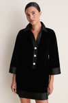 Black Velvet Collier Dress