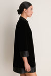 Black Velvet Collier Dress