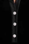 Black Velvet Collier Dress