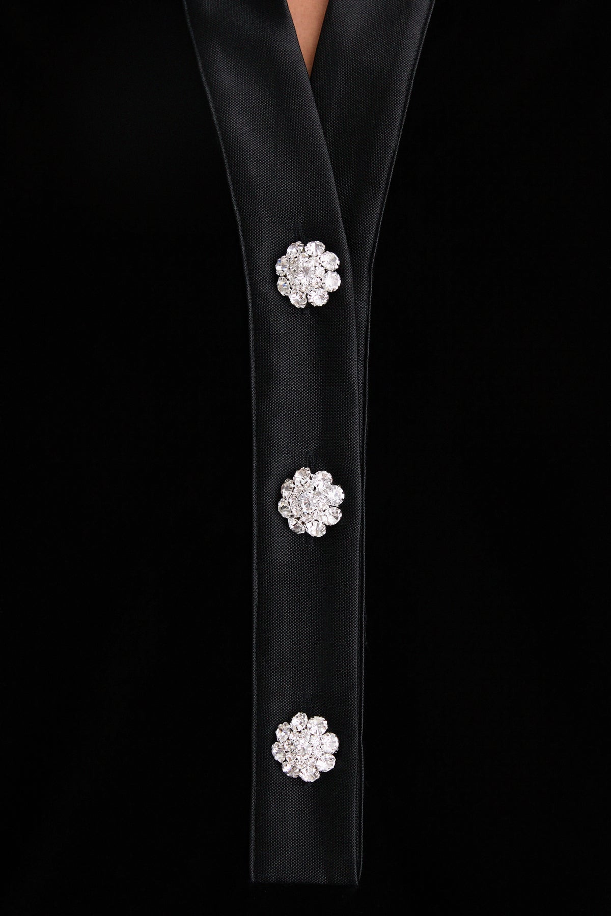 Black Velvet Collier Dress