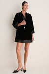 Black Velvet Collier Dress