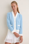 Light Blue Cable Charley Cardigan