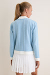 Light Blue Cable Charley Cardigan