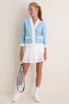 Light Blue Cable Charley Cardigan
