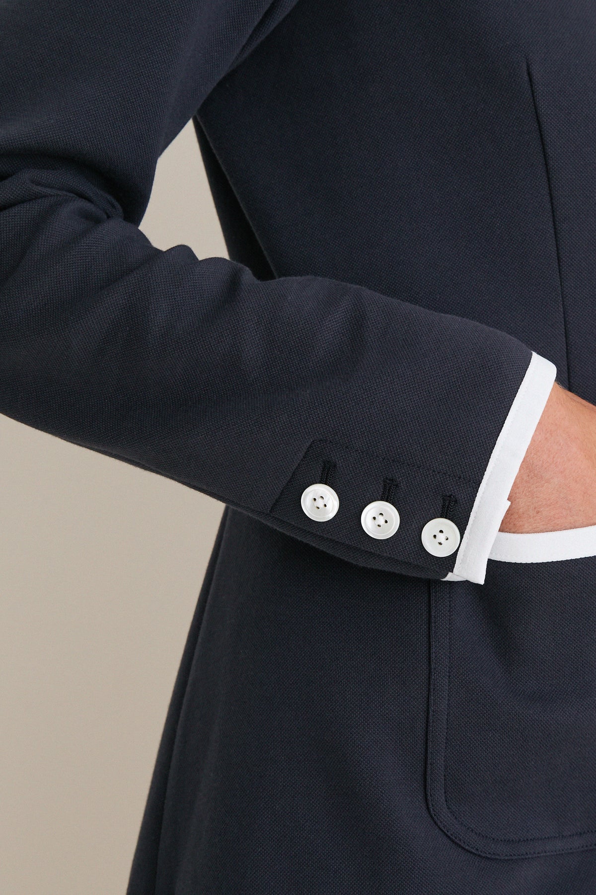 Navy and White Andrews Sport Blazer