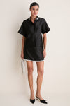 Black Embellished Sofia Stitch Shirt