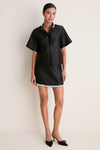 Black Embellished Meg A-Line Mini Skirt