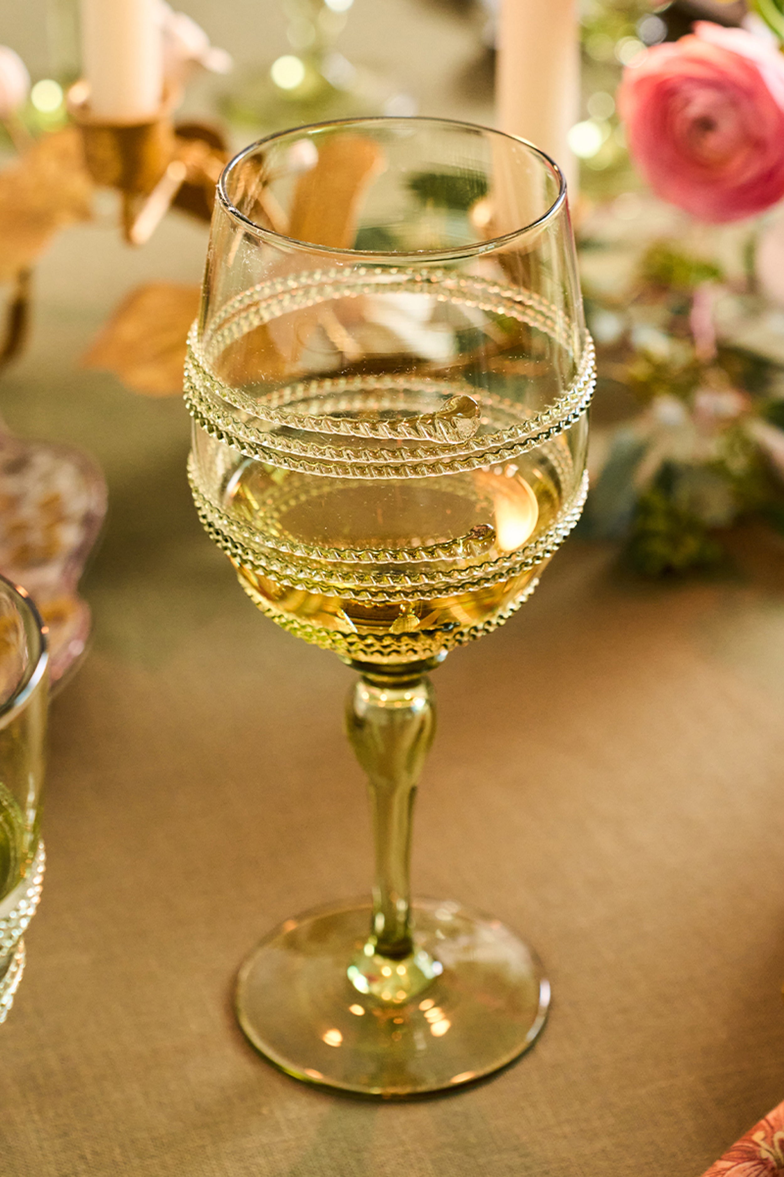 Green Ella Wine Glass