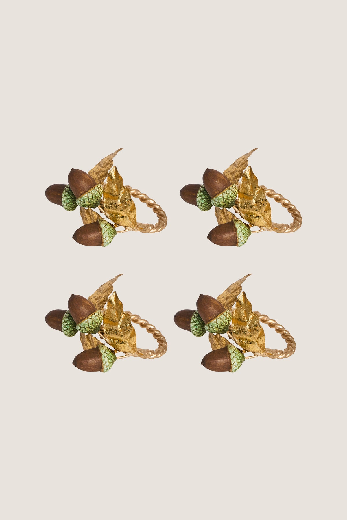 Forest Walk Acorn Napkin Ring (Set of 4)