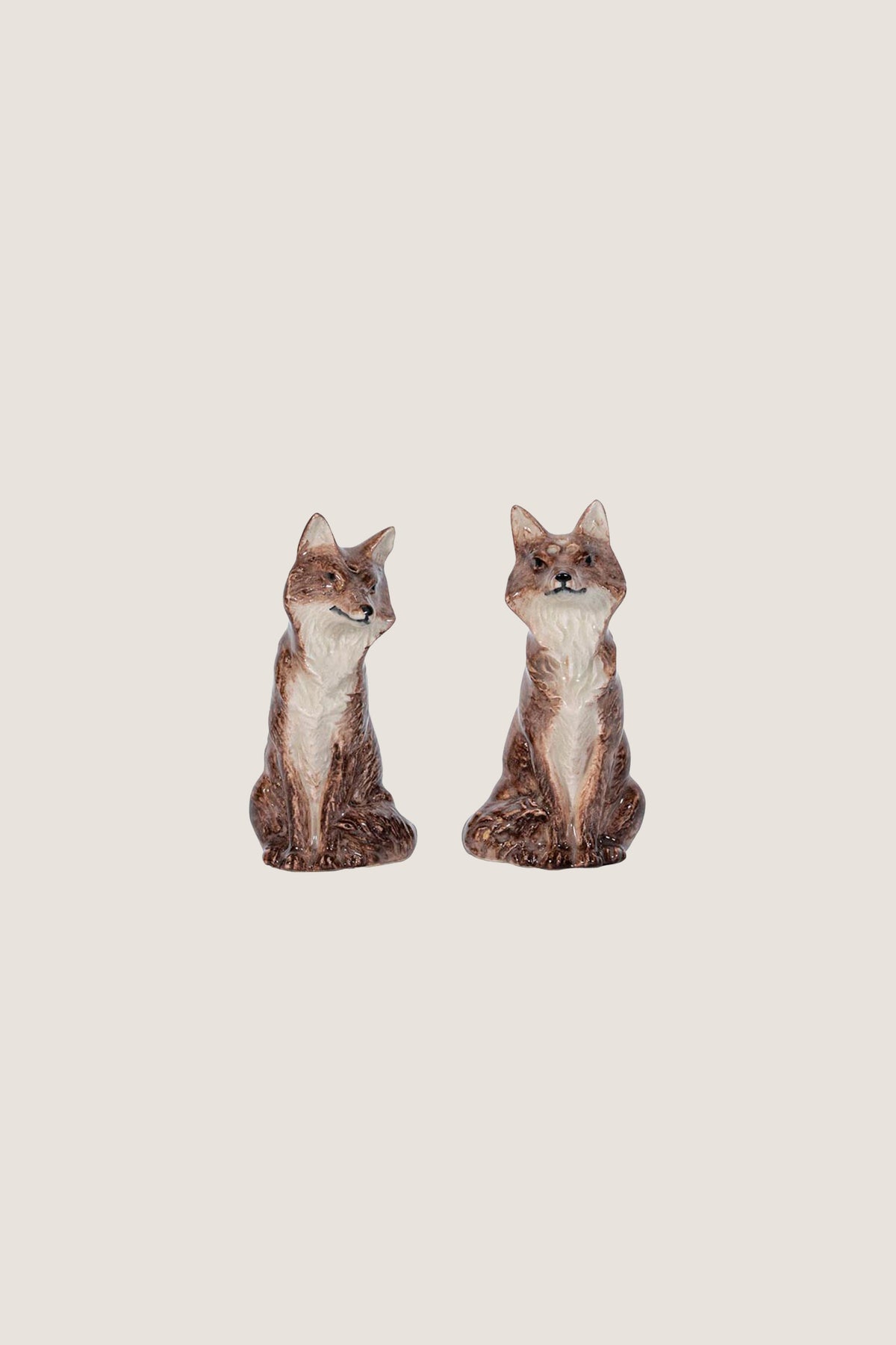 Brown Fox Salt and Pepper Shakers (Set of 2)