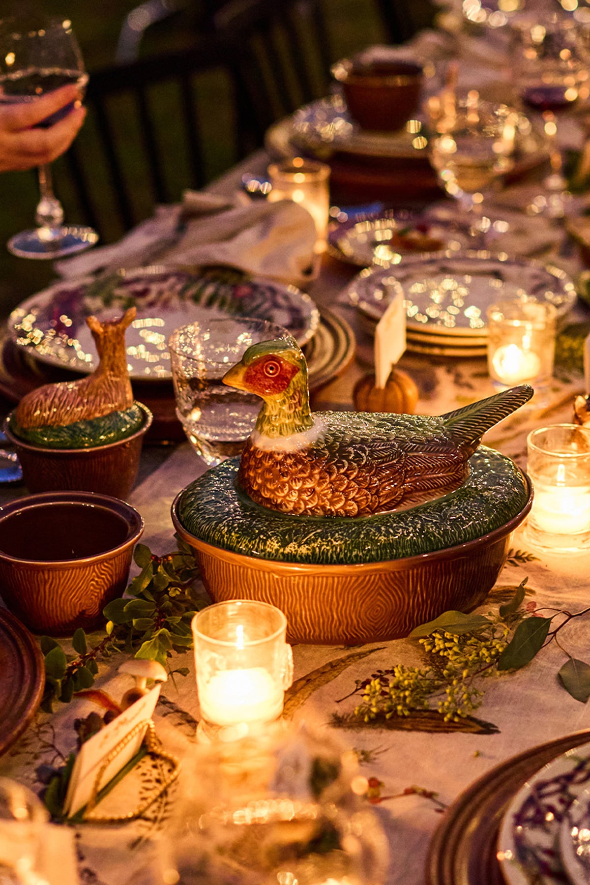 Forest Walk Pheasant Baker with Lid