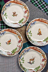 Forest Walk Animal Dessert-Salad Plate Assorted (Set of 4)