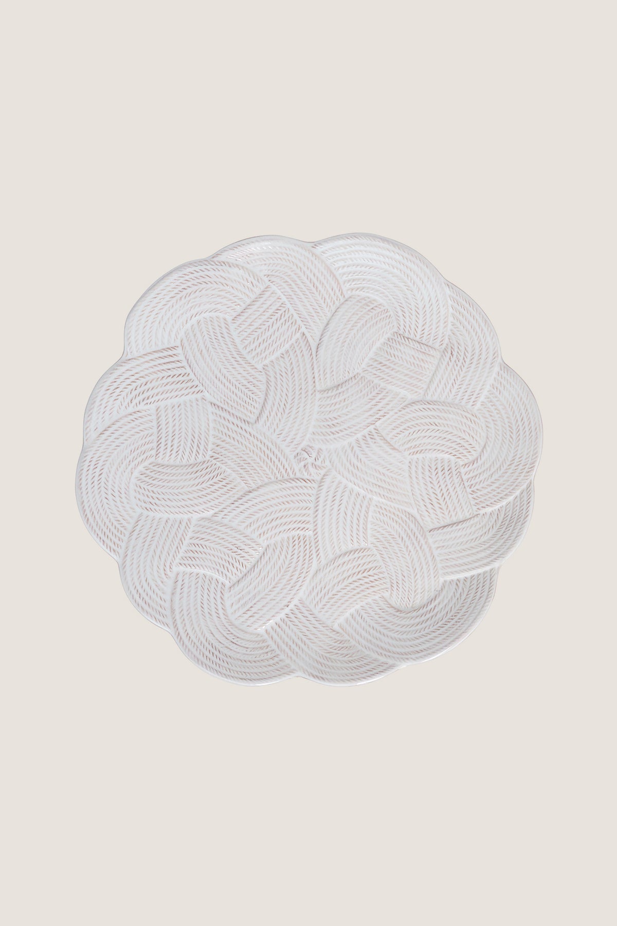 Whitewash Le Panier Mystic Knot Charger-Platter
