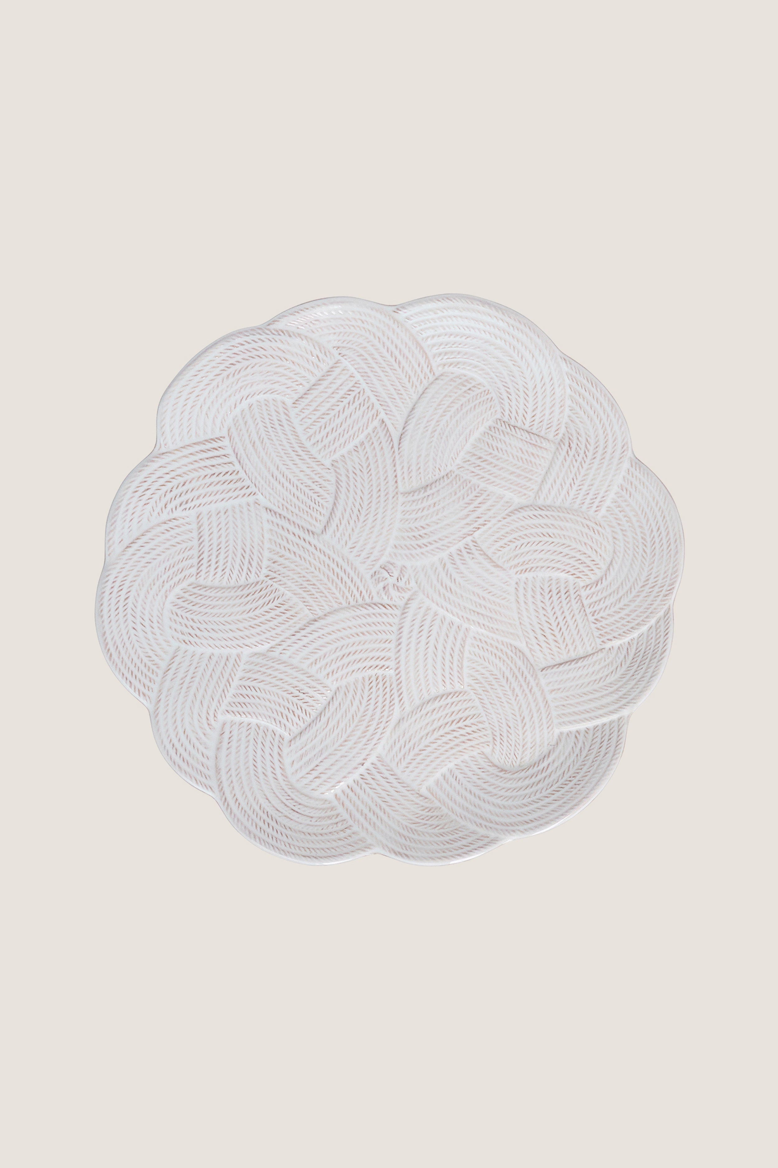 Whitewash Le Panier Mystic Knot Charger-Platter