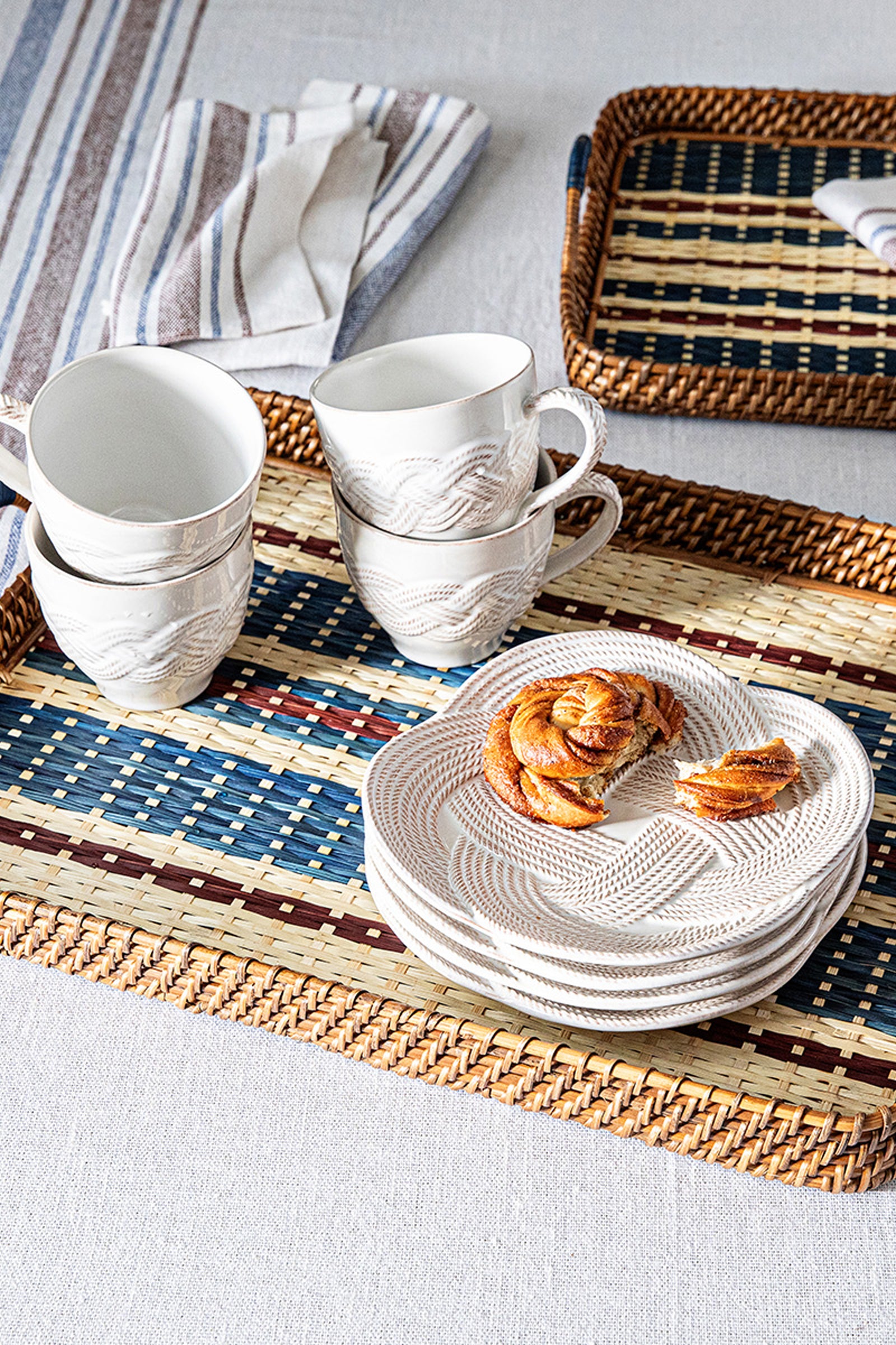 Whitewash Le Panier Mystic Knot Dessert-Salad Plate