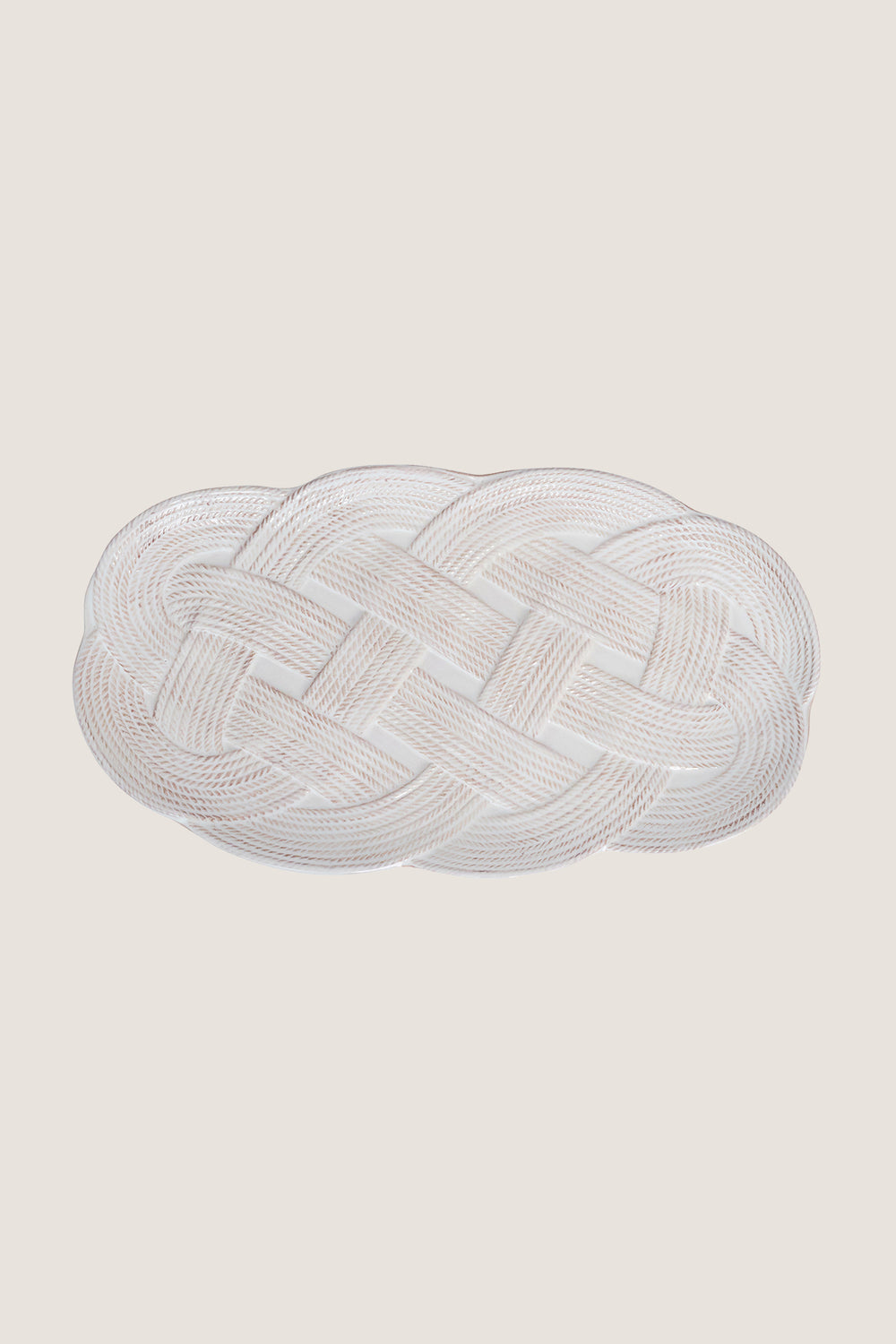 Whitewash Le Panier Mystic Knot 15in Hostess Tray