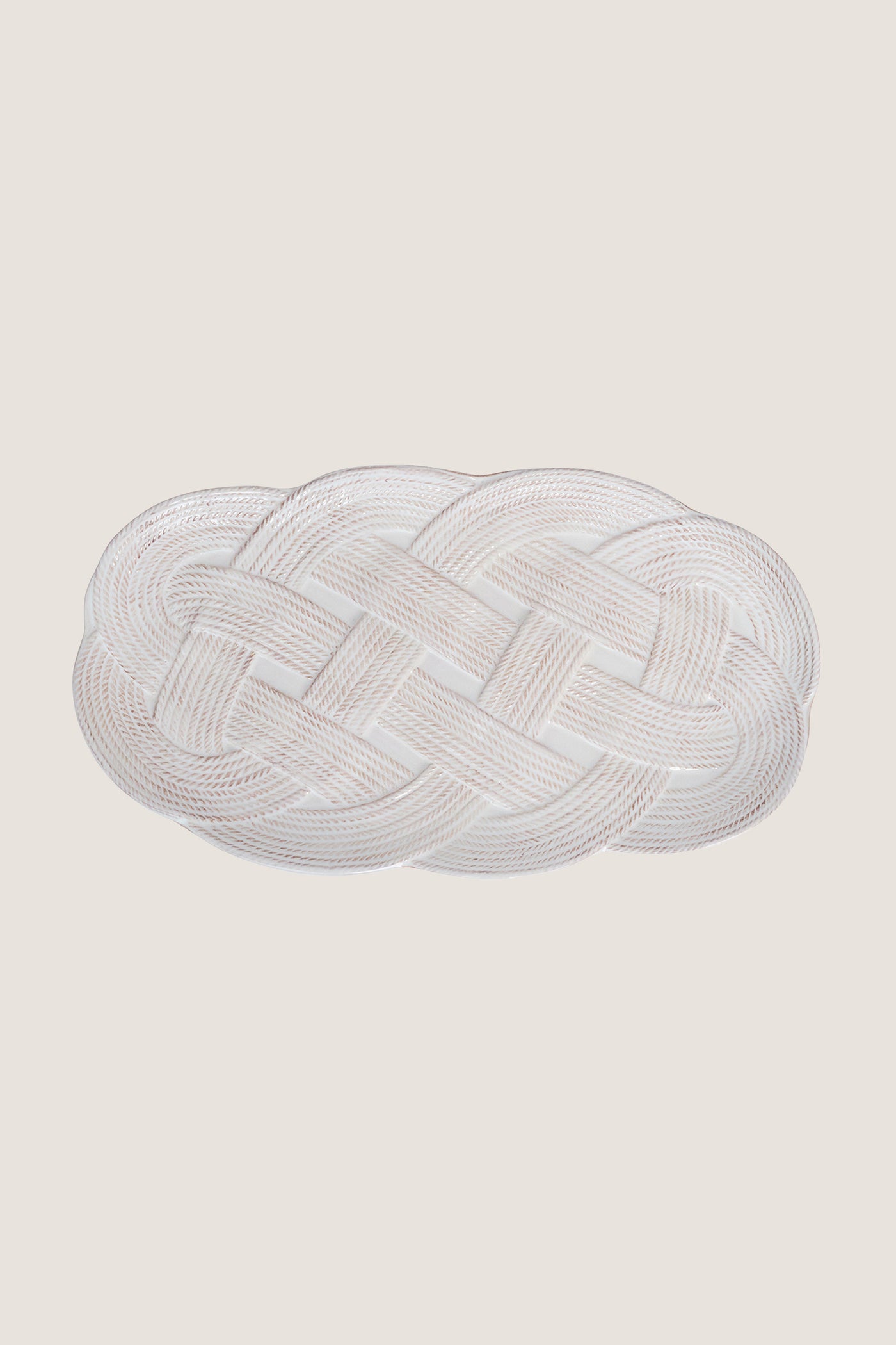 Whitewash Le Panier Mystic Knot 15in Hostess Tray
