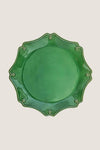 Basil Berry and Thread Scalloped Charger-Platter