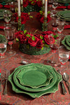 Basil Berry and Thread Scalloped Charger-Platter
