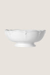 Whitewash Berry and Thread 11" Footed Fruit Bowl