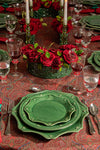 Basil Berry and Thread Scalloped Dessert-Salad Plate