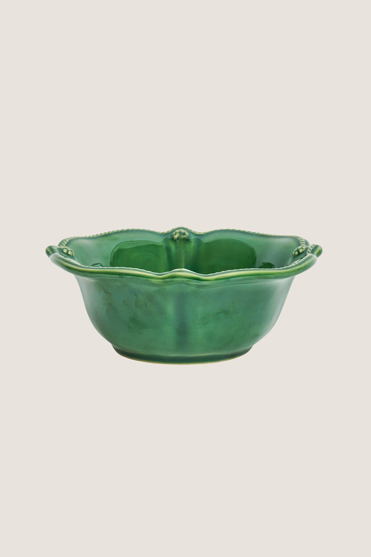 Basil Berry and Thread Flared Cereal-Ice Cream Bowl