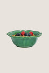 Basil Berry and Thread Flared Cereal-Ice Cream Bowl