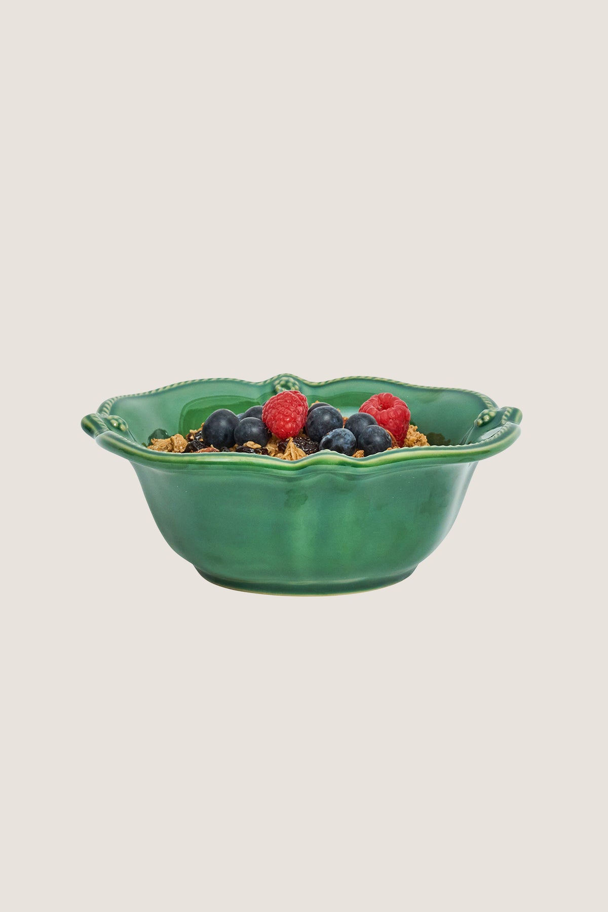 Basil Berry and Thread Flared Cereal-Ice Cream Bowl