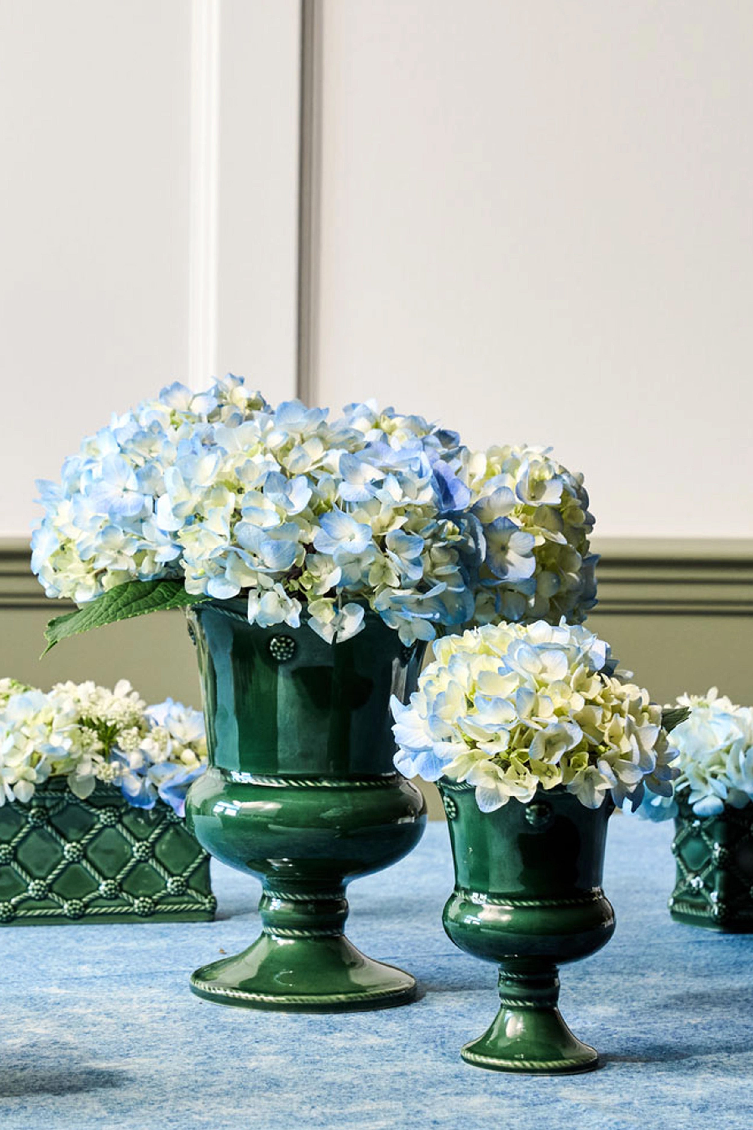 Basil Berry and Thread Petite Parterre Garden 5in Vase
