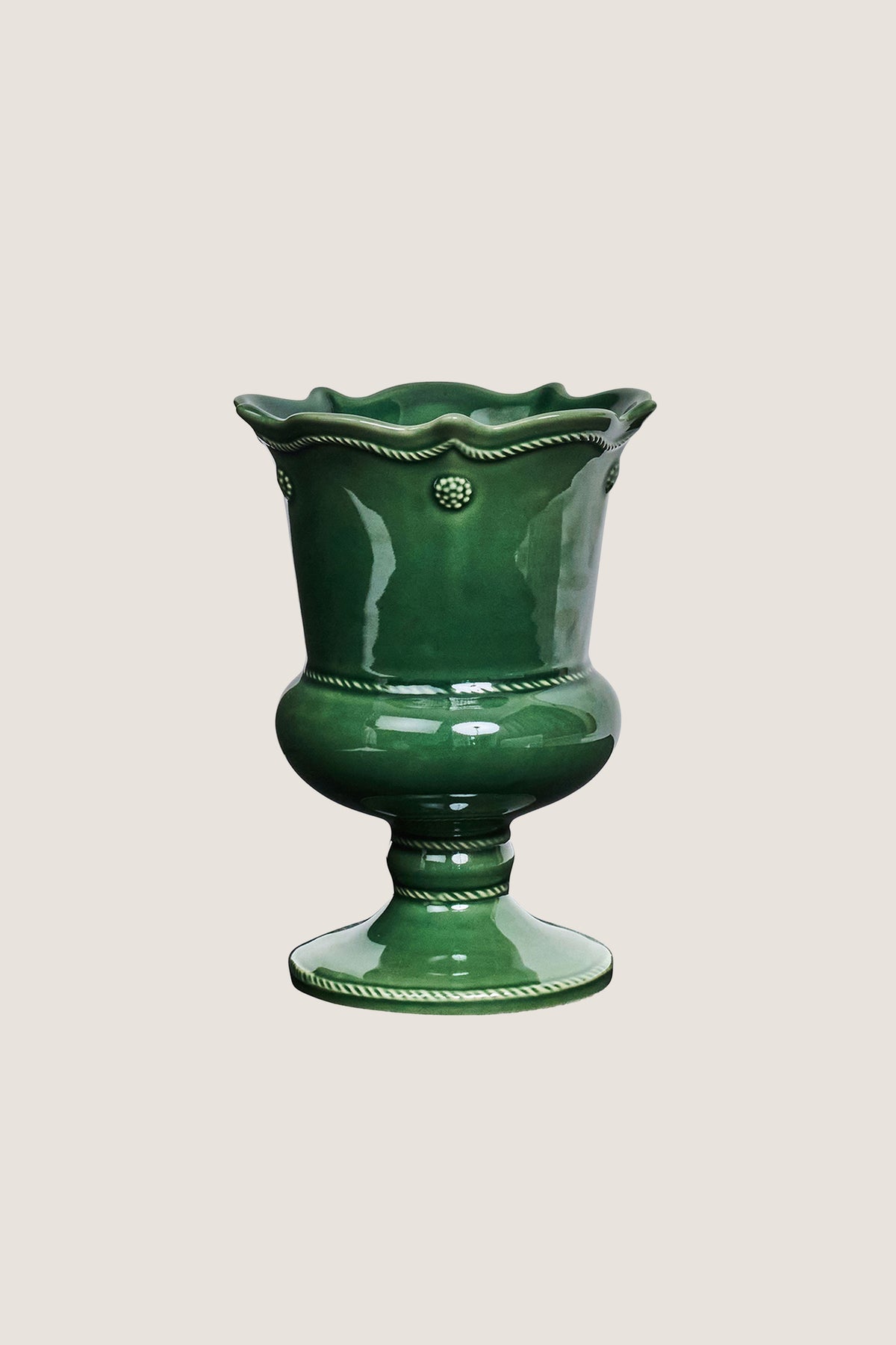 Basil Berry and Thread Petite Parterre Garden 8in Vase